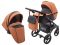 Коляска 2 в 1 Bair City кожа 100% 38 карамель-черный Коляска 2 в 1 Bair City кожа 100% 38 карамель-черный