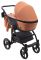 Коляска 2 в 1 Bair City кожа 100% 38 карамель-черный Коляска 2 в 1 Bair City кожа 100% 38 карамель-черный