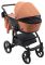 Коляска 2 в 1 Bair City кожа 100% 38 карамель-черный Коляска 2 в 1 Bair City кожа 100% 38 карамель-черный
