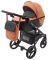 Коляска 2 в 1 Bair City кожа 100% 38 карамель-черный Коляска 2 в 1 Bair City кожа 100% 38 карамель-черный