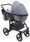 Коляска 2 в 1 Bair City Soft 218 серый - черная кожа