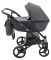 Коляска 2 в 1 Bair City Soft 222 чорний-чорна шкіра