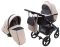 Коляска 2 в 1 Bair City кожа 100% 22 латте - черный