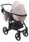 Коляска 2 в 1 Bair City кожа 100% 22 латте - черный