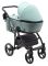Коляска 2 в 1 Bair City кожа 100% 79 нефрит