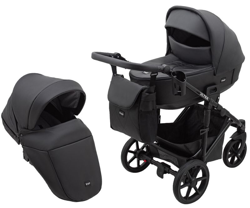 Коляска 2 в 1 Bair Ultra ECO U-36 черный