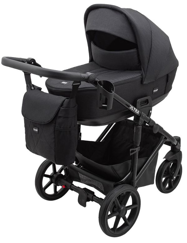 Коляска 2 в 1 Bair Ultra Soft U-452 чорний