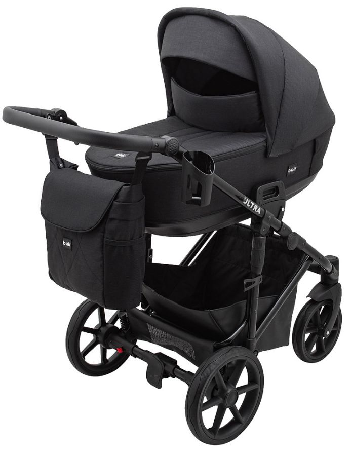 Коляска 2 в 1 Bair Ultra Soft U-452 чорний