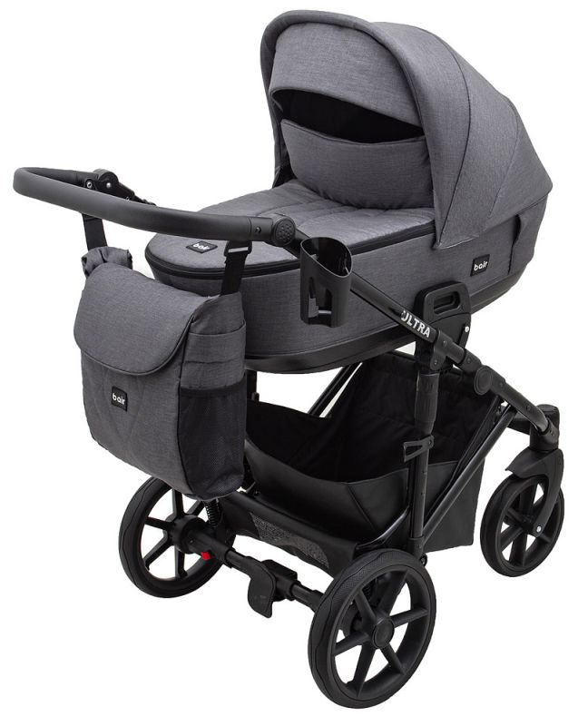 Коляска 2 в 1 Bair Ultra Soft U-219 графит