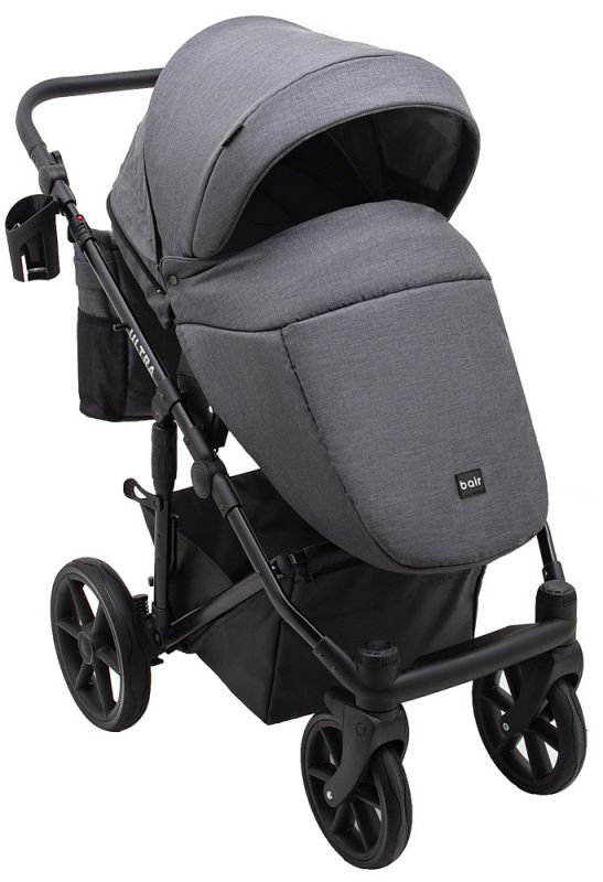 Коляска 2 в 1 Bair Ultra Soft U-219 графит