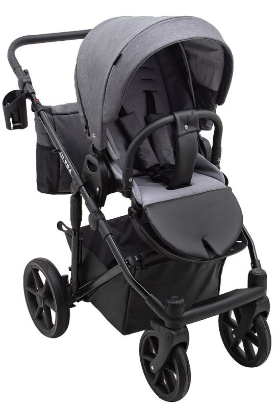 Коляска 2 в 1 Bair Ultra Soft U-219 графит
