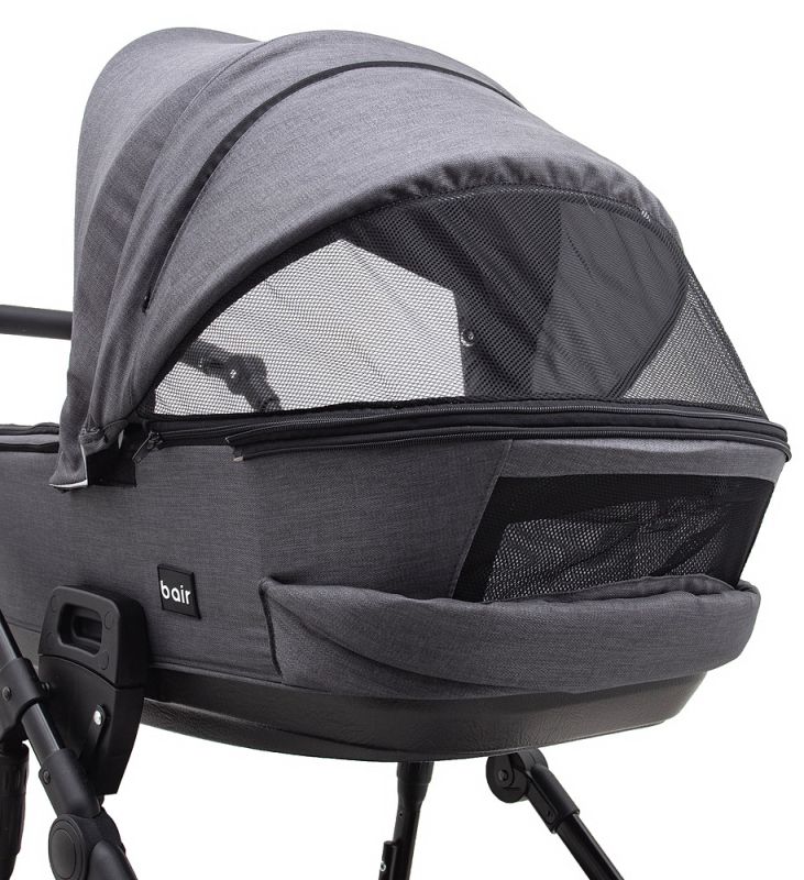 Коляска 2 в 1 Bair Ultra Soft U-219 графит