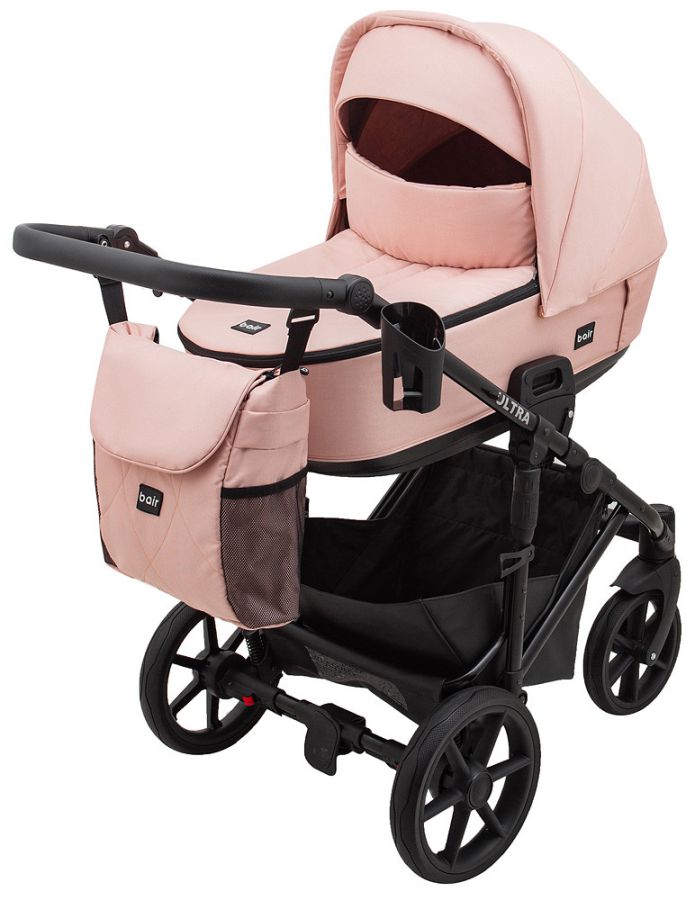Коляска 2 в 1 Bair Ultra Soft U-829 рожевий