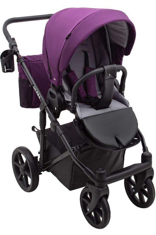 Коляска 2 в 1 Bair Ultra Soft U-817 фиолетовый