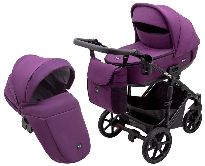 Коляска 2 в 1 Bair Ultra Soft U-817 фиолетовый
