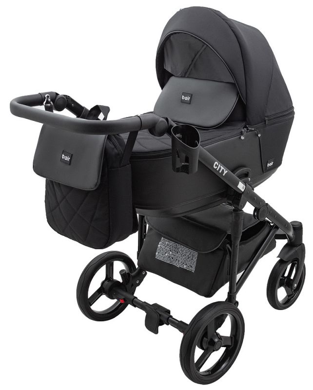 Коляска 2 в 1 Bair City Soft 452 черный