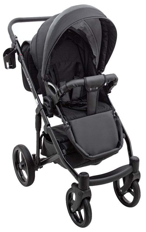 Коляска 2 в 1 Bair City Soft 452 черный