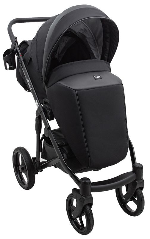 Коляска 2 в 1 Bair City Soft 452 черный