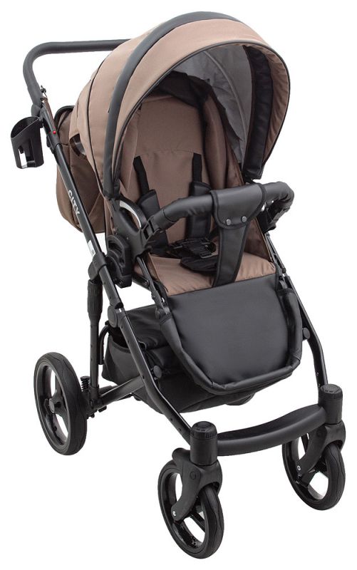 Коляска 2 в 1 Bair City Soft 273 капучино / черный