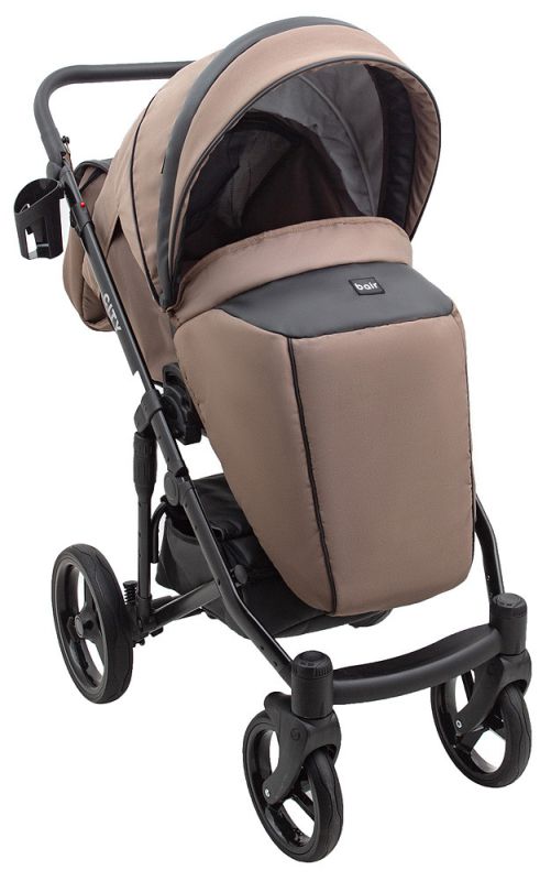 Коляска 2 в 1 Bair City Soft 273 капучино / черный