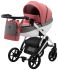 Коляска 2 в 1 Bair Next White Soft 53 кораловий