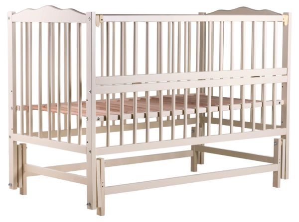 Ліжко Babyroom Веселка маятник, відкидний бік DVMO-2 бук слонова кістка