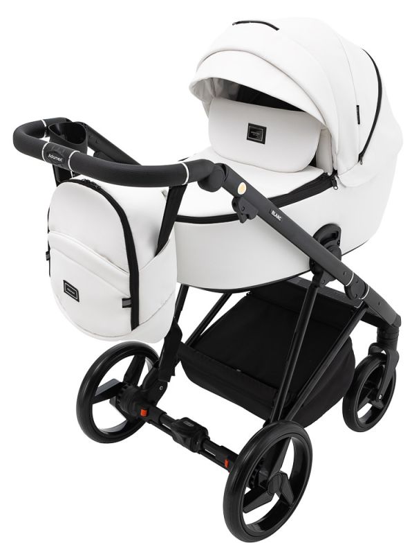 Коляска 2 в 1 Adamex Blanc Eco SA-1 белый