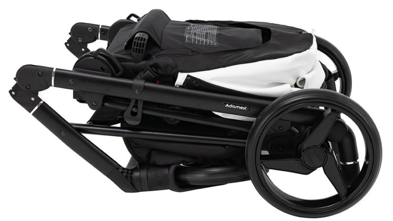 Коляска 2 в 1 Adamex Blanc Eco SA-1 белый