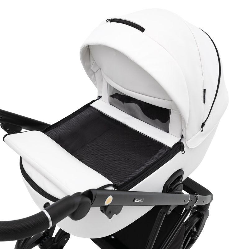 Коляска 2 в 1 Adamex Blanc Eco SA-1 белый