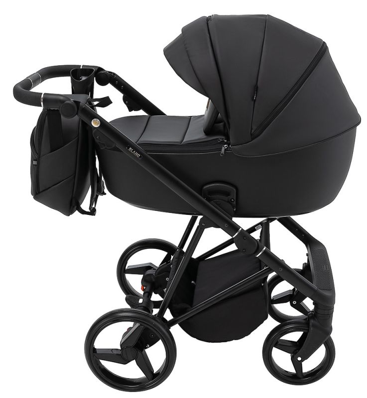 Коляска 2 в 1 Adamex Blanc Eco SA-2 черный