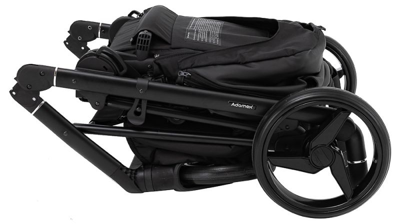 Коляска 2 в 1 Adamex Blanc Eco SA-2 черный