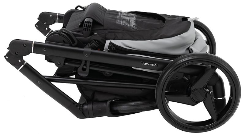 Коляска 2 в 1 Adamex Blanc Eco SA-3 светло-серый
