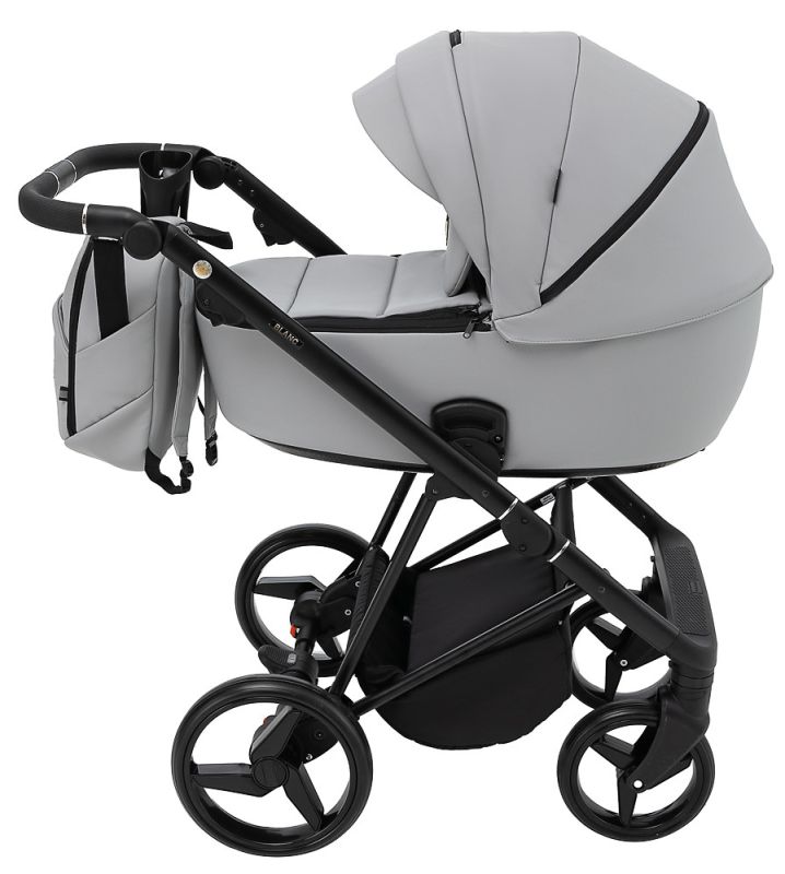 Коляска 2 в 1 Adamex Blanc Eco SA-3 светло-серый