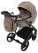 Коляска 2 в 1 Adamex Blanc Eco SA-9 темний капучіно
