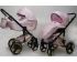 Коляска 2 в 1 Mikrus Onyx 48 рожевий глянець