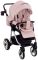 Коляска 2 в 1 Adamex Sierra Polar (Chrome) шкіра 100% SR331 світло-рожевий (пудра) перламутр