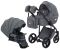 Коляска 2 в 1 Adamex Luciano Q2-CZ серый (черная рама)