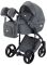 Коляска 2 в 1 Adamex Luciano Q2-CZ серый (черная рама)
