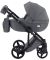 Коляска 2 в 1 Adamex Luciano Q2-CZ серый (черная рама)