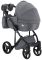Коляска 2 в 1 Adamex Luciano Q2-CZ серый (черная рама)