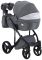 Коляска 2 в 1 Adamex Luciano Q2-CZ серый (черная рама)