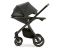 Коляска 2 в 1 Neonato Puro Urban на черной раме оливковый с черным полосками