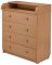 Пеленальный комод Babyroom Комод 4 тел.Big 102x80x50  бук