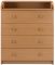 Пеленальный комод Babyroom Комод 4 тел.Big 102x80x50  бук