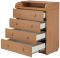 Пеленальный комод Babyroom Комод 4 тел.Big 102x80x50  бук