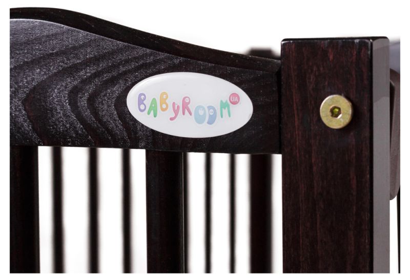 Кровать Babyroom Радуга маятник, откидной бок DVMO-2  бук венге