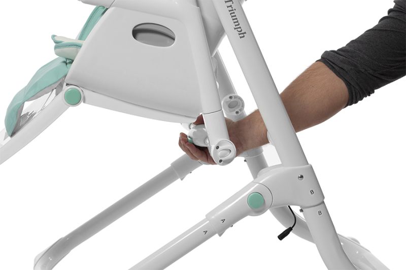 Стульчик-качели CARRELLO Triumph сенсорная панель CRL-10302 Cloud Grey