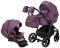 Коляска 2 в 1 Adamex Hybryd Plus кожа 100% Y233CZ фиолетовый (перламутр)