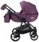 Коляска 2 в 1 Adamex Hybryd Plus кожа 100% Y233CZ фиолетовый (перламутр)