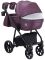 Коляска 2 в 1 Adamex Hybryd Plus кожа 100% Y233CZ фиолетовый (перламутр)